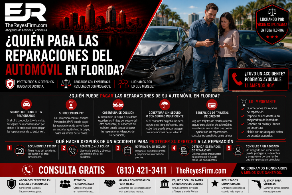 Quién Paga las Reparaciones del Automóvil en Florida