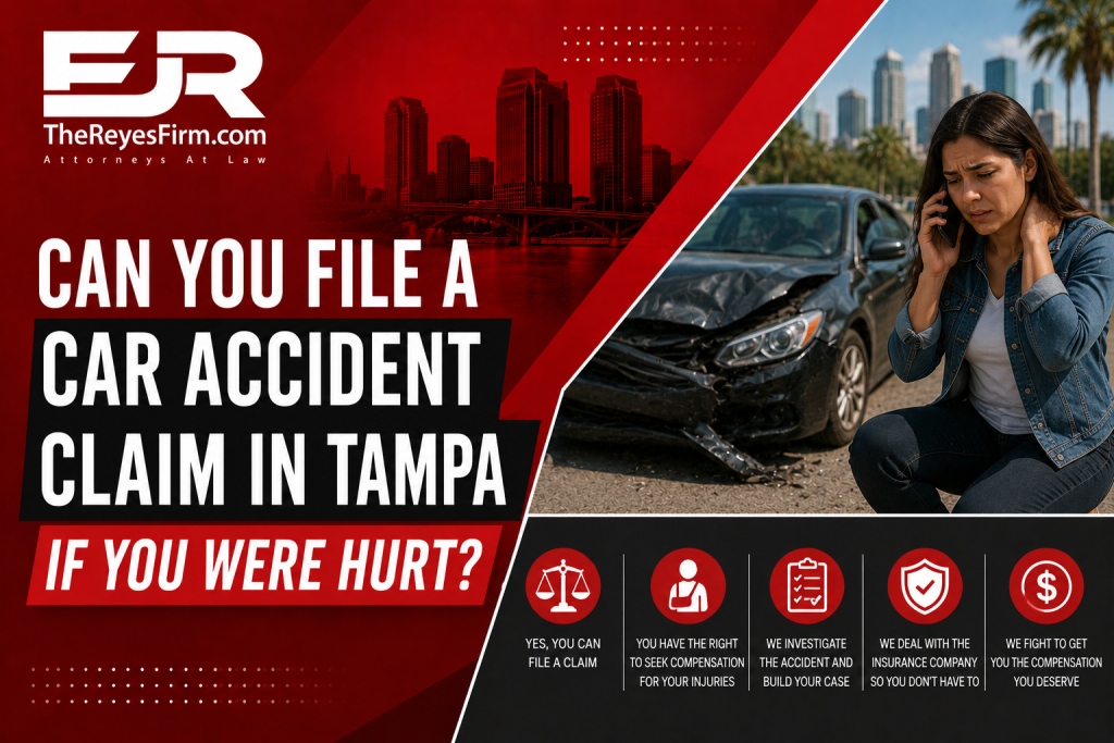 File a car accident claim in Tampa