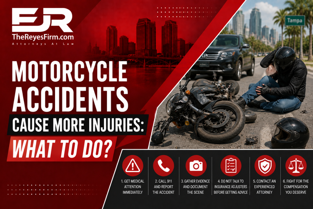 Motorcycle accident Here's what to do.