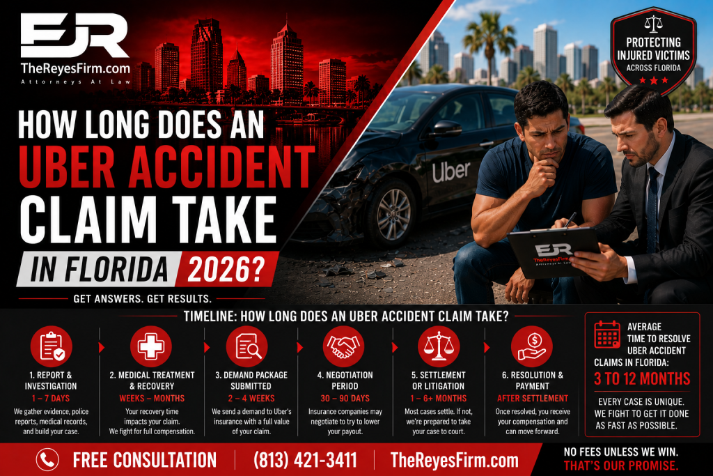 Uber accident claim timeline in Florida
