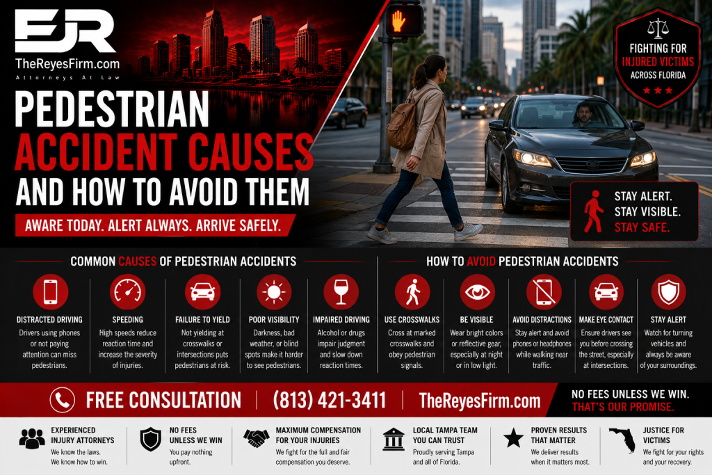 Pedestrian safety stay alert, stay visible