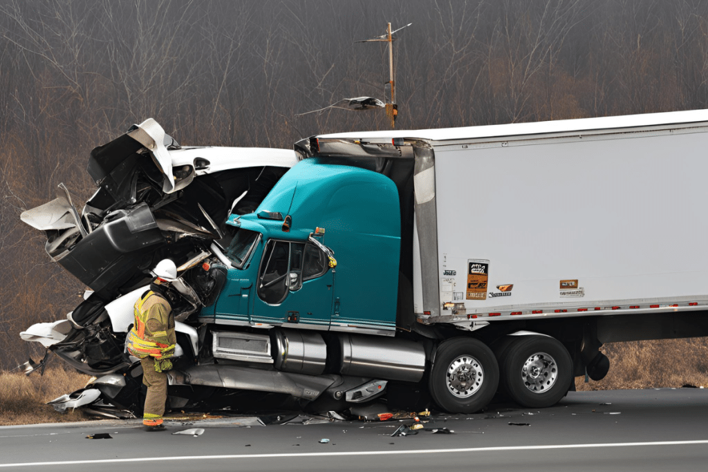 tractor trailer crash | injuries in track accident