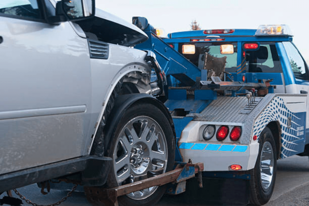 tow truck driver in accident