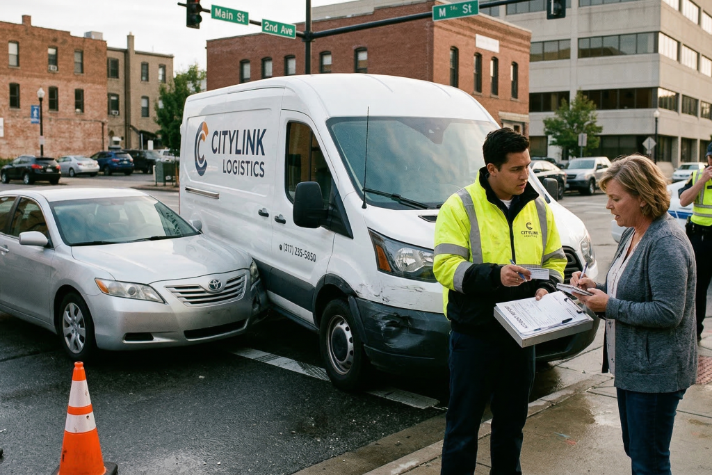 company vehicle accident claim
