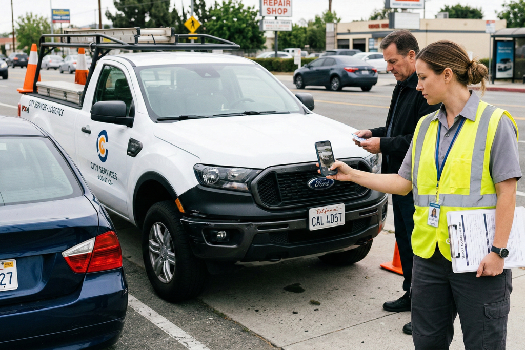 work vehicle accident