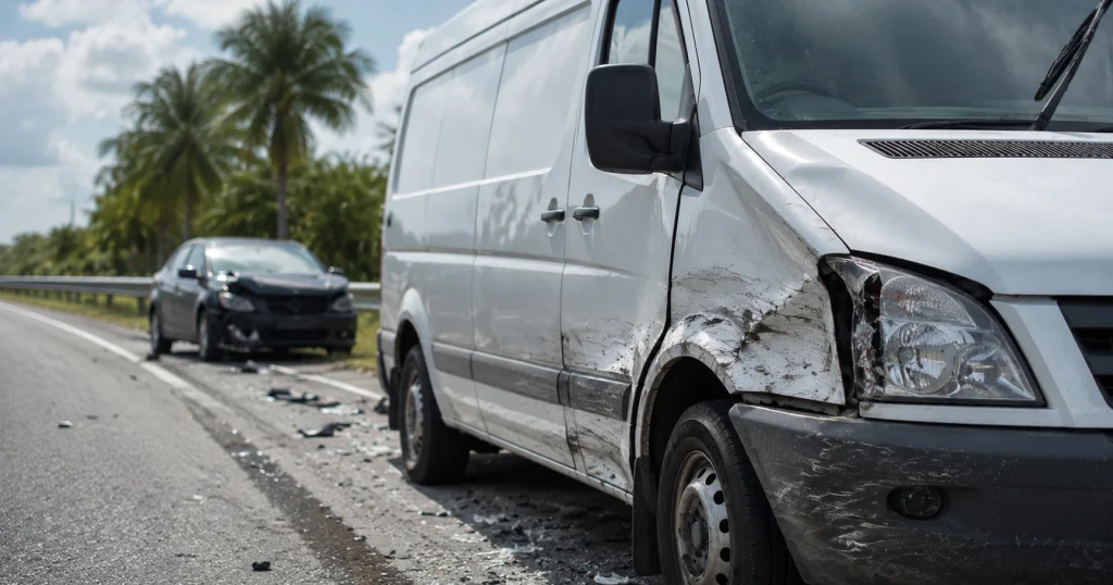 vehicle with a logo accident lawyer Tampa, company vehicle accident lawyer Tampa, Tampa commercial vehicle accident lawyer, Florida logo vehicle accident claim, work vehicle accident attorney Tampa